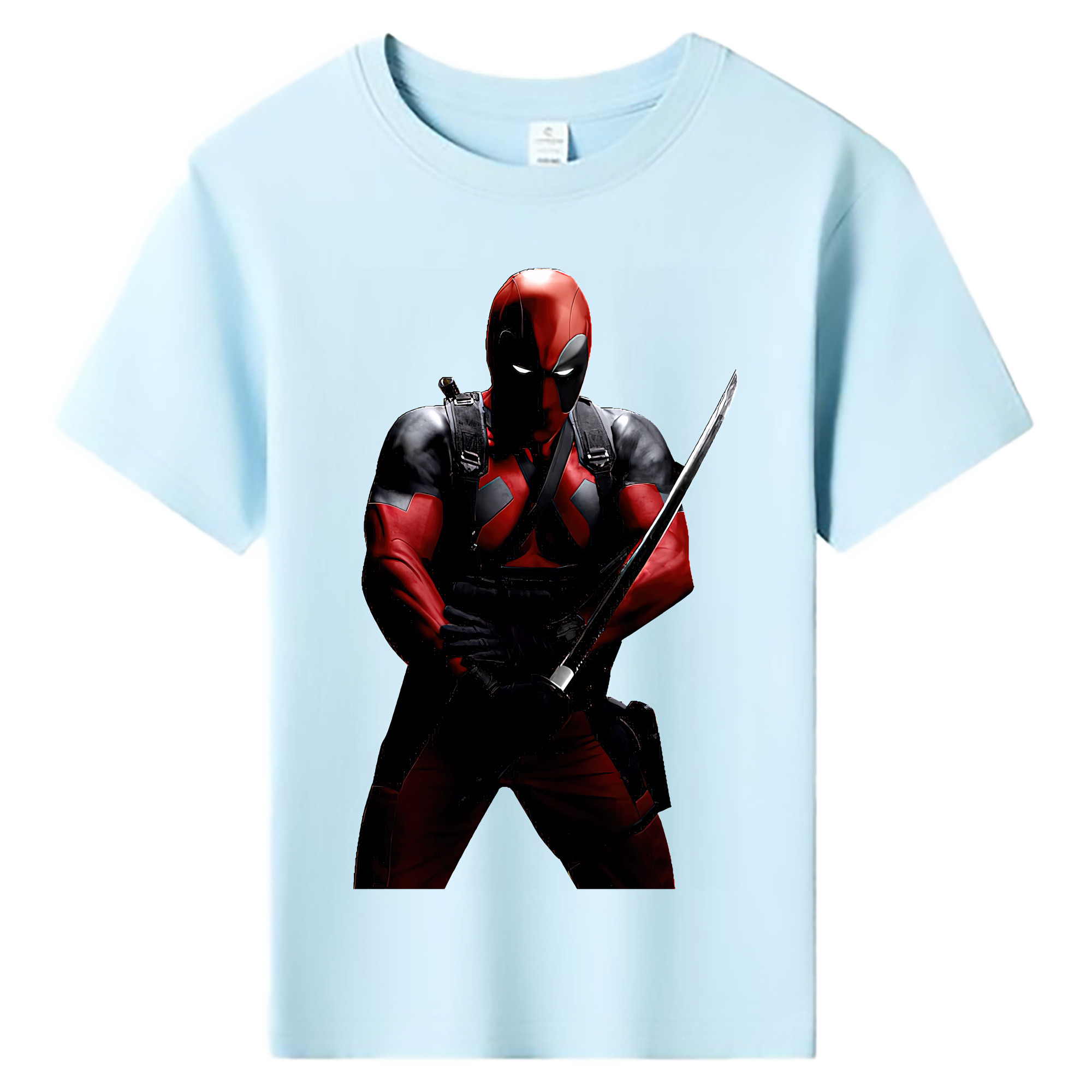 （画像用） Deadpool デッドプール 綿100％キッズTシャツ（フロントプリント）